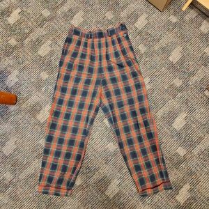 Vintage Women's Evan Picone Sport Red And Green Plaid Pants Size 10 (7/8)